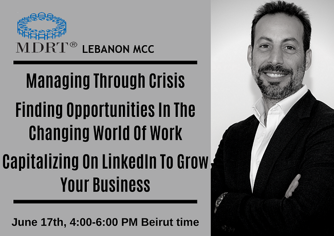 Lebanon MCC invites you to it's webinar hosting Ghassan Talhouk Head of UAE, Talent Solutions LinkedIn MENA